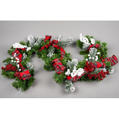 200cm Lighted Faux Garland with Lights