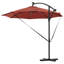 Umbrella with LED Strip Lights Polyester and Aluminium Outdoor Parasol-1633500827-1633500814