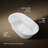 Underscore Oval 66" x 36" Heated Bubblemassage Air Bath with Center Drain-51975459