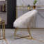 Fauteuil d'appoint basique en fausse fourrure