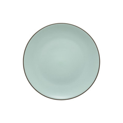 Stacked Organic Handmade Stoneware Dinner Plate