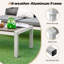 Table d'appoint d'extérieur Viviette L 39,5 po x l 24 po Viviette