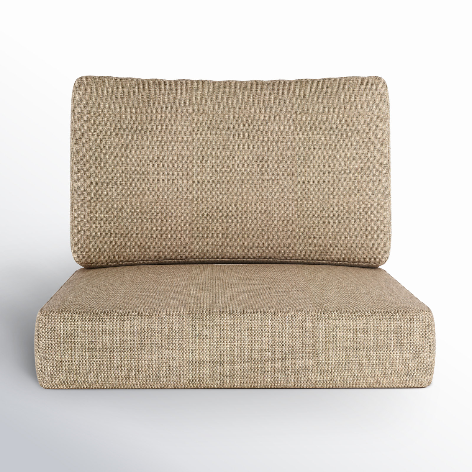 Lani 29" Sunbrella® Seat and Back Cushion, Cast Ash Sunbrella® Plainweave