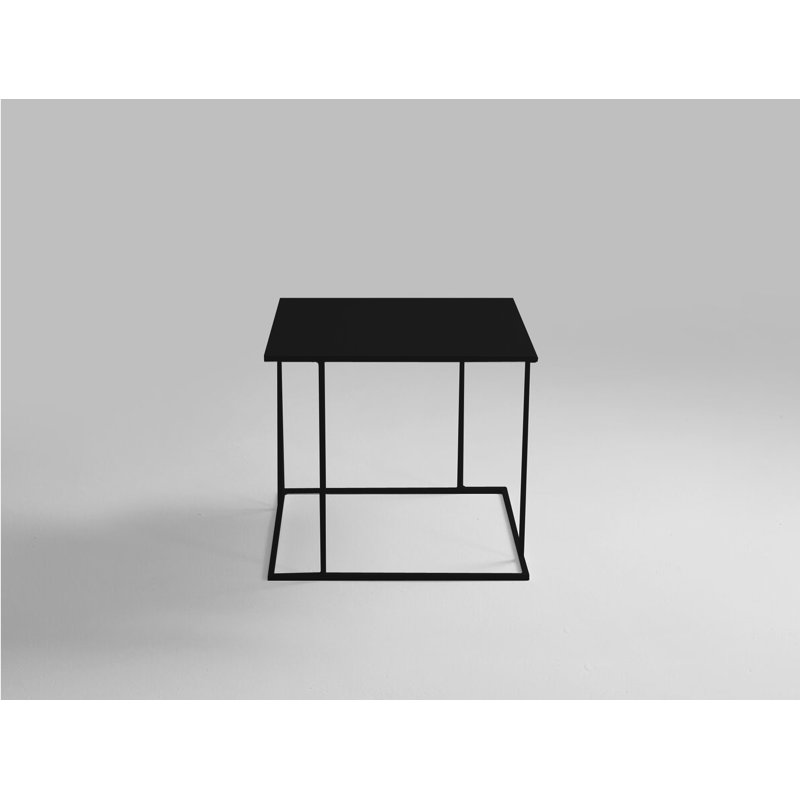 Prue Frame Coffee Table, H45 x L80 x W80cm, Black