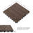 Deck Tiles - 6-Pack Wood Plastic Composite Interlocking Patio Tiles - 5.8SQFT Outdoor Flooring for Balcony, Porch, and Garage by Pure Garden-69779743