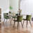 Heitger Leather Upholstered Side Chairs Modern Dining Chairs with Metal Legs, Dining Room Chair-1869799285