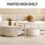Table basse ronde White Stone + Bois manufacturé-1813974780