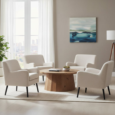Polyester Upholstered Accent Chair(Set Of 4)