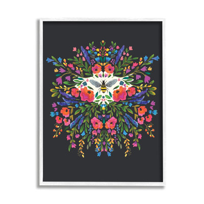 Collage de fleurs abstraites «Honey Bee Bold Summer Florals» par Heather Mclaughlin
