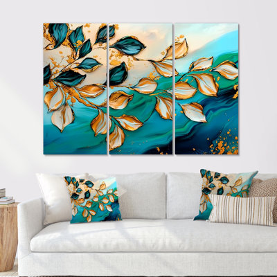Adason - ensemble de reproductions d'art mural feuilles