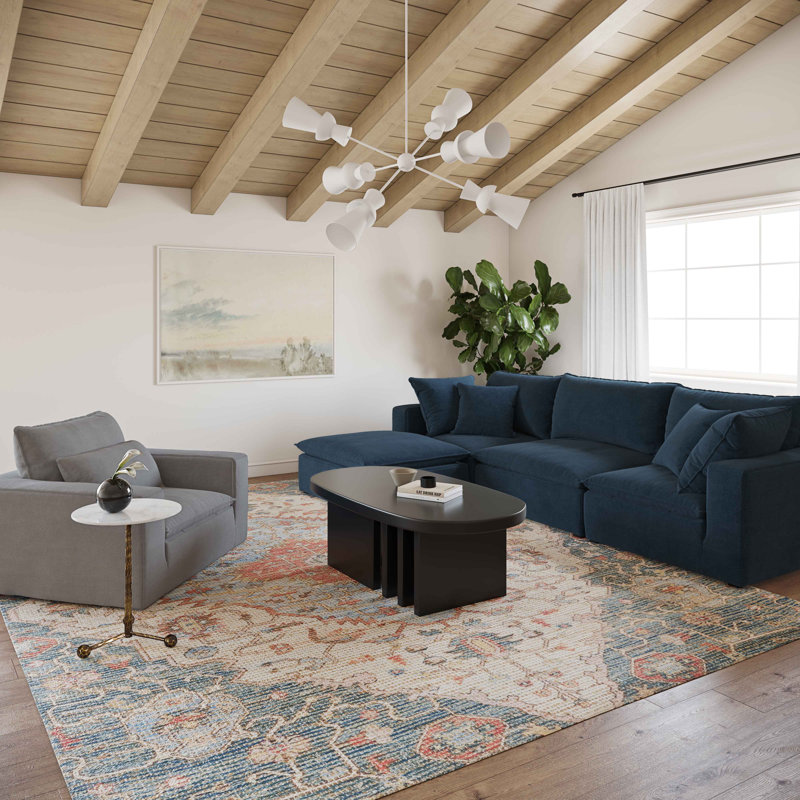 Fauteuil Jaydah, Tissu ardoise