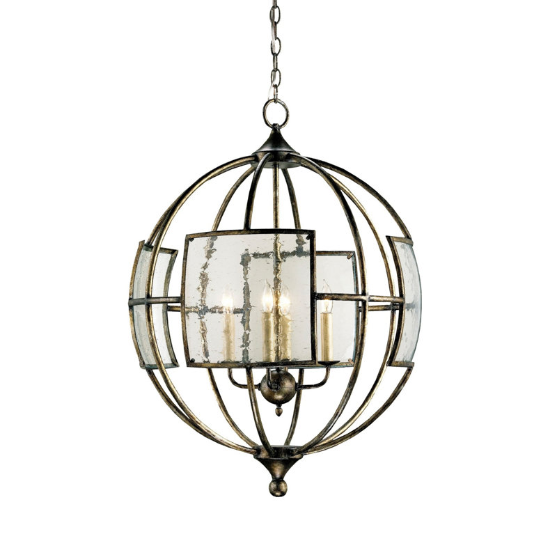 Lillian August 4 - Light Candle Style Globe Chandelier
