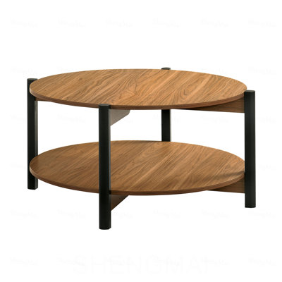Table basse à finition noyer