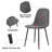 Upholstered Side Chairs With Metal Legs,Armless Dining Chair For Living Room,Kitchen,Dining Room