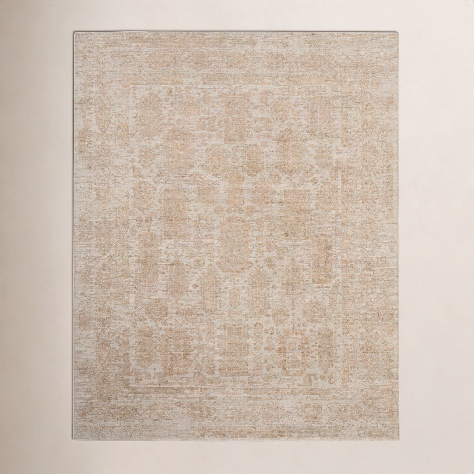 Oxford Tan Hand-Woven Oriental Rug, Rectangle 9' x 12'