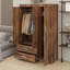 Armoire 3 tiroirs en bois avec tiroirs et tringles de suspension-129423023