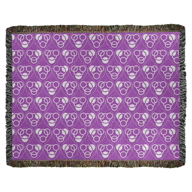 Couverture en coton tissé Classic, L 50 po x L 60 po, Fleur