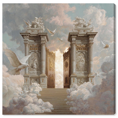 Cieux, portes, reproduction d'art sur toile par Art Remedy
