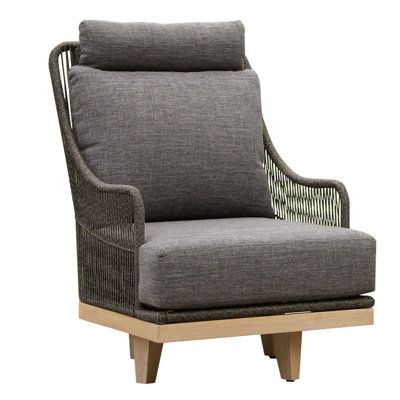 Posey Swivel Chair w Olefin Fabric by Birch Lane