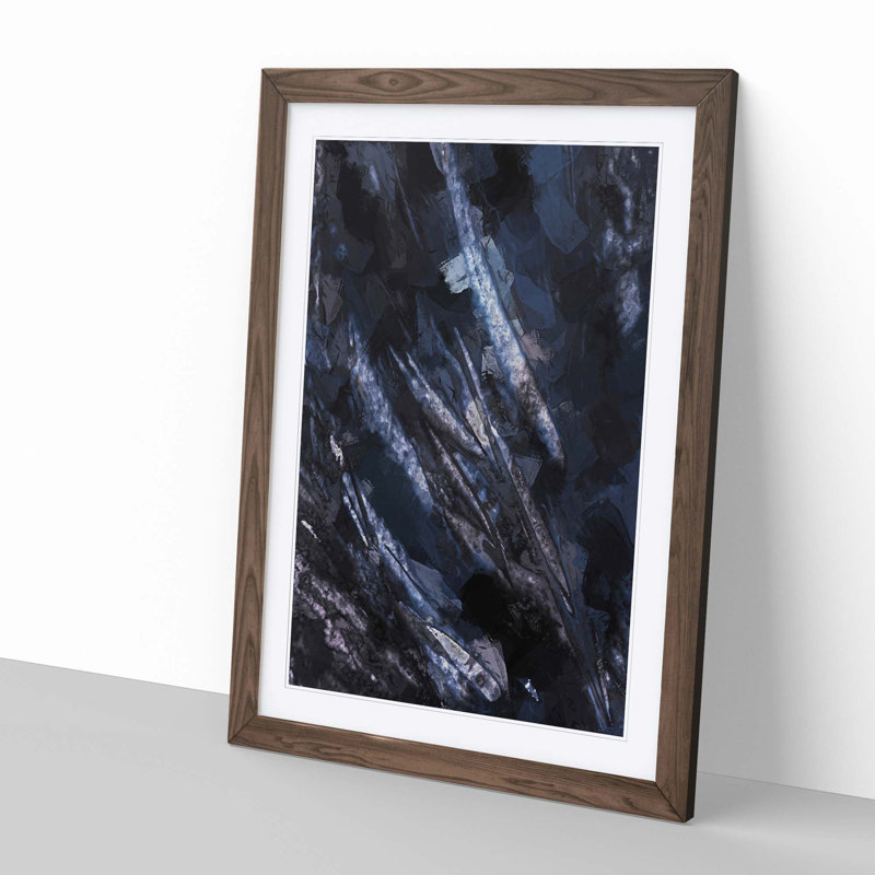Wild Ways in Abstract - Framed Print, Walnut, 76cm H x 50cm W x 2cm D