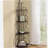 4-tier corner bookshelf