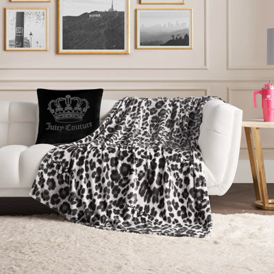 Juicy Couture Regent Leopard Throw Blankets