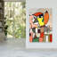 Modern Abstract Portrait Abstract Bold Colorful Wall Art Print by Little Dean - Wrapped Canvas Print-1004561737