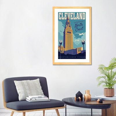 Cleveland Travel Poster by Jim Zahniser - Painting