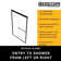 Distinctive 45'' - 48'' W x 70.5'' H Bypass Frameless Shower Door with Clear Glass