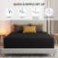Matelas hybride moyen 12 po / 14 po avec ressorts ensachés et mousse à mémoire de forme-125579482-125579485