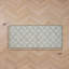 Austell Machine Woven Synthetic Geometric Area Rug in Green/White-491491045-478025354
