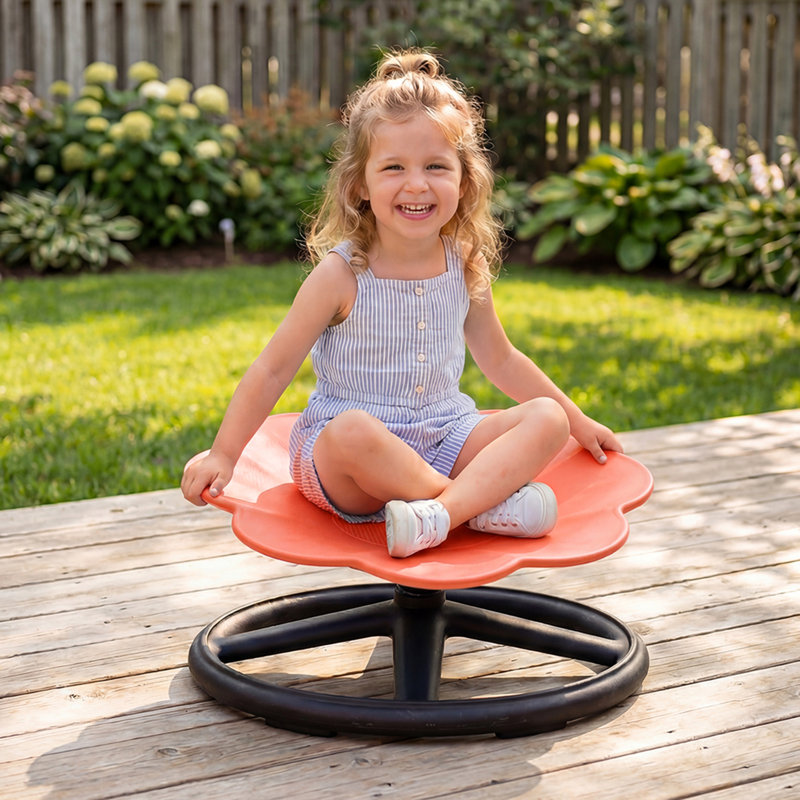 Children's Chair, Orange/Black