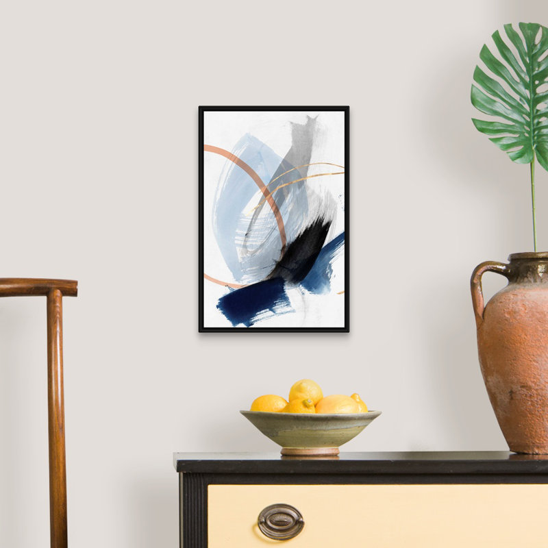 Foreshadow III par PI Studio - reproduction d'art sur toile, Cadre noir, H 20 po x l 14 po x P 1,75 po