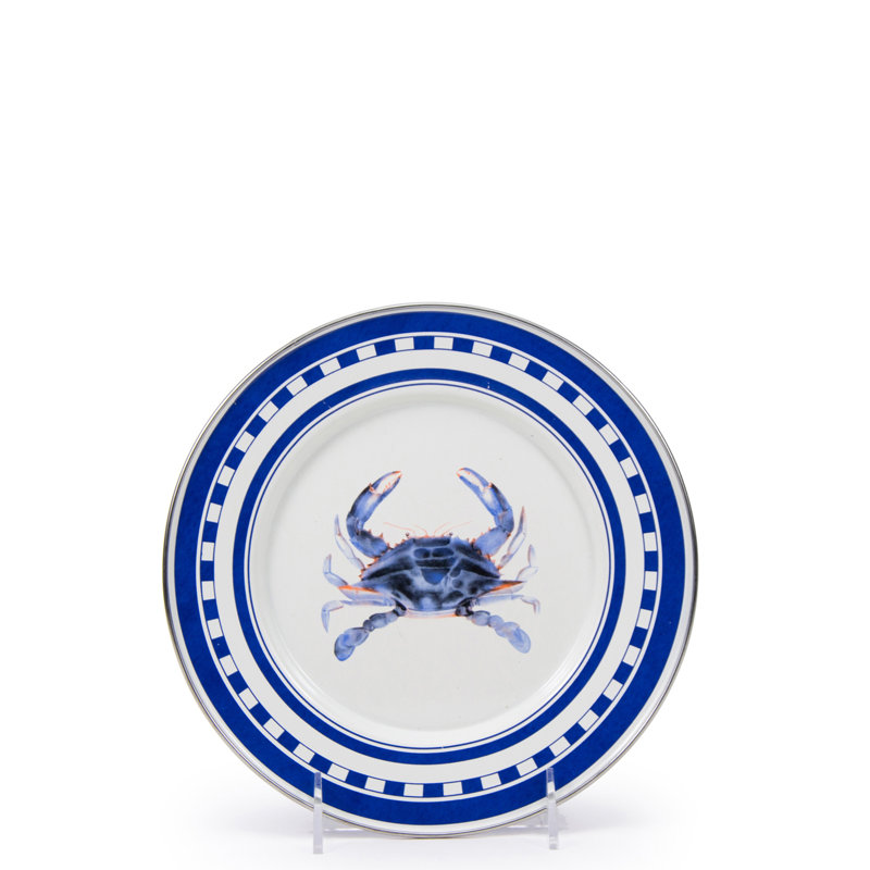 Blue Crab 8.5" Dessert Plate