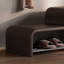 Banc à chaussures en cuir 39,4 po-107659355
