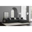 Gris anthracite, rembourré, 4, modulaire modulaire, coussins, coussins réversibles,