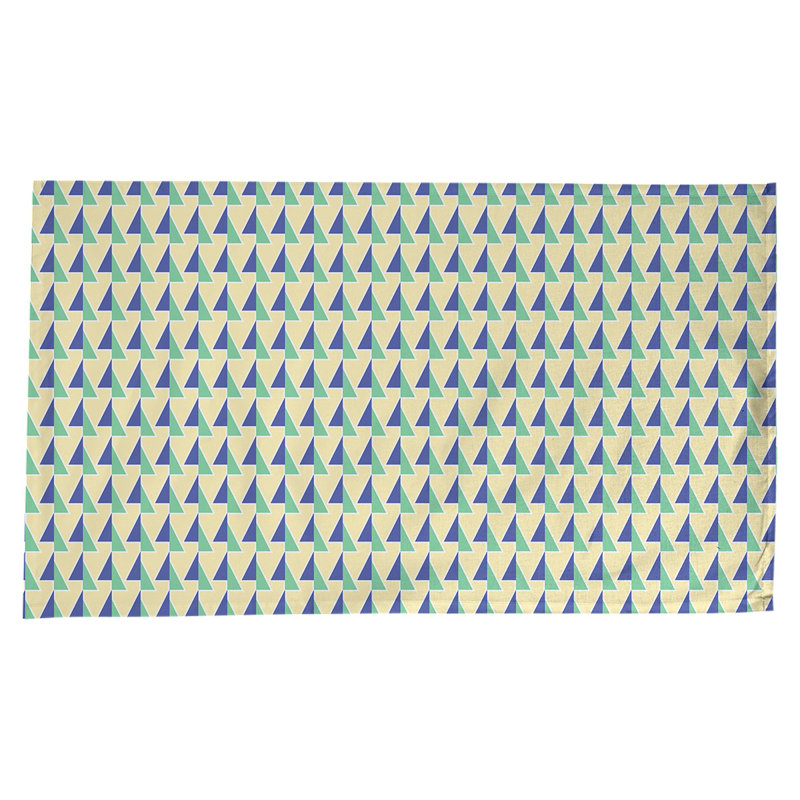 Shifted Arrows Tablecloth, Blue/Yellow/Green