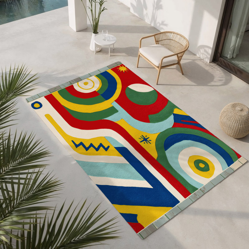 Tapis intérieur et extérieur Dandy Perk, Rectangulaire 3 pi x 5 pi
