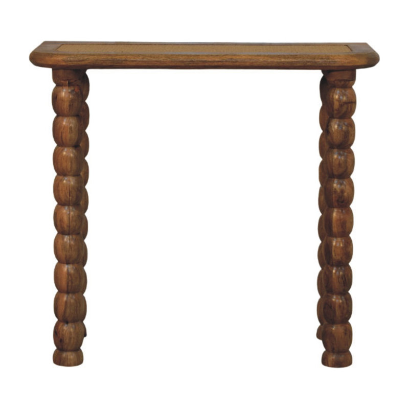 Spindle Rattan Console Table