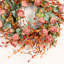 Couronne de fleurs artificielle 26 po