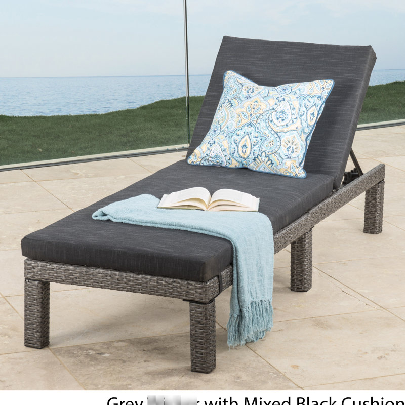 Chaise longue Water - Kd, coussin moelleux pour le confort X P 25,1 po x H 14,04 po