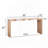 62" Long Entryway Table,Modern Console Table with Chevron Patterned Top