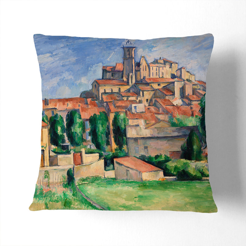 Square Throw Cushion, 40cm H x 40cm W x 15cm D, Stone