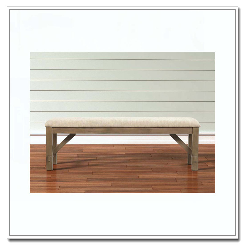 Raven Wood Fabric Upholstered Dining Bench
