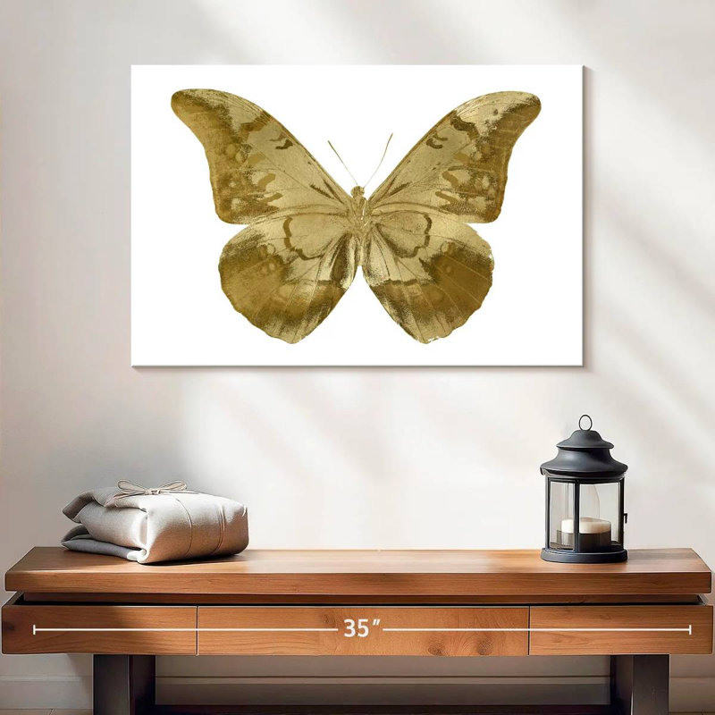 Brampt Golden Butterfly III, 16" H x 24" W