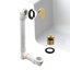 1-1 / 2 x 12 sch. Ensemble de drain de baignoire 40 pieds en PVC avec trop-plein à un trou-37157521