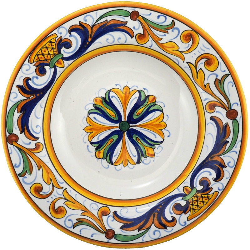Deruta Handmade Ceramic Dinnerware Set - Service for 2