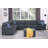 Upholstered L-Shaped Sectional Reversible