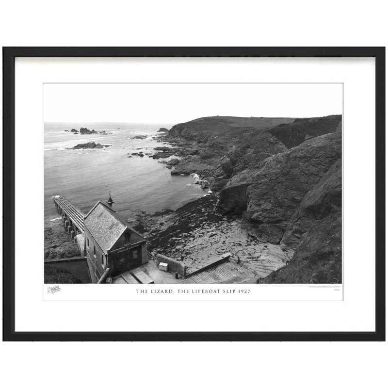 The Lizard, The Lifeboat Slip 1927 by Francis Frith - Single Picture Frame Print, 45cm H x 60cm W x 2.3cm D