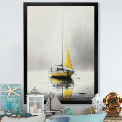 Boat Anchored I - Coastal Boat Wall Art